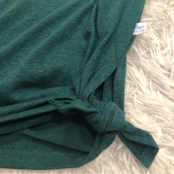 New York Jets 3/4 raglan T-Shirt Side Tie Touch Alyssa Milano women’s Size M NWT - Picture 6 of 8